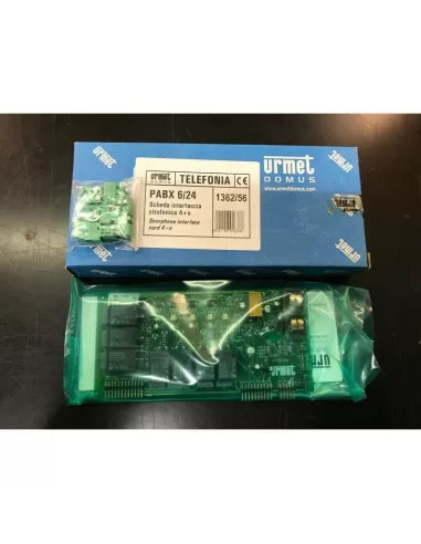 Interfaz de intercomunicación Urmet 1362//56 para centralita telefónica PABX 6//24